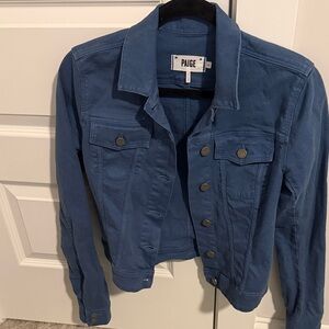 PAIGE Indigo Button-Up Jacket